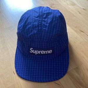 SUPREME Blue Nylon Adjustable Cap